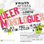 Queer Monologues Flyer